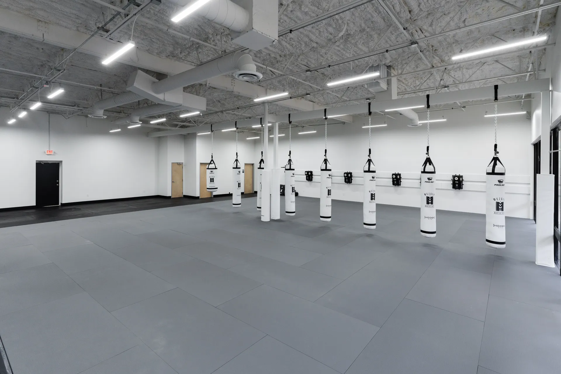Martial arts mat room at Hidden Gym North Dallas, 2026