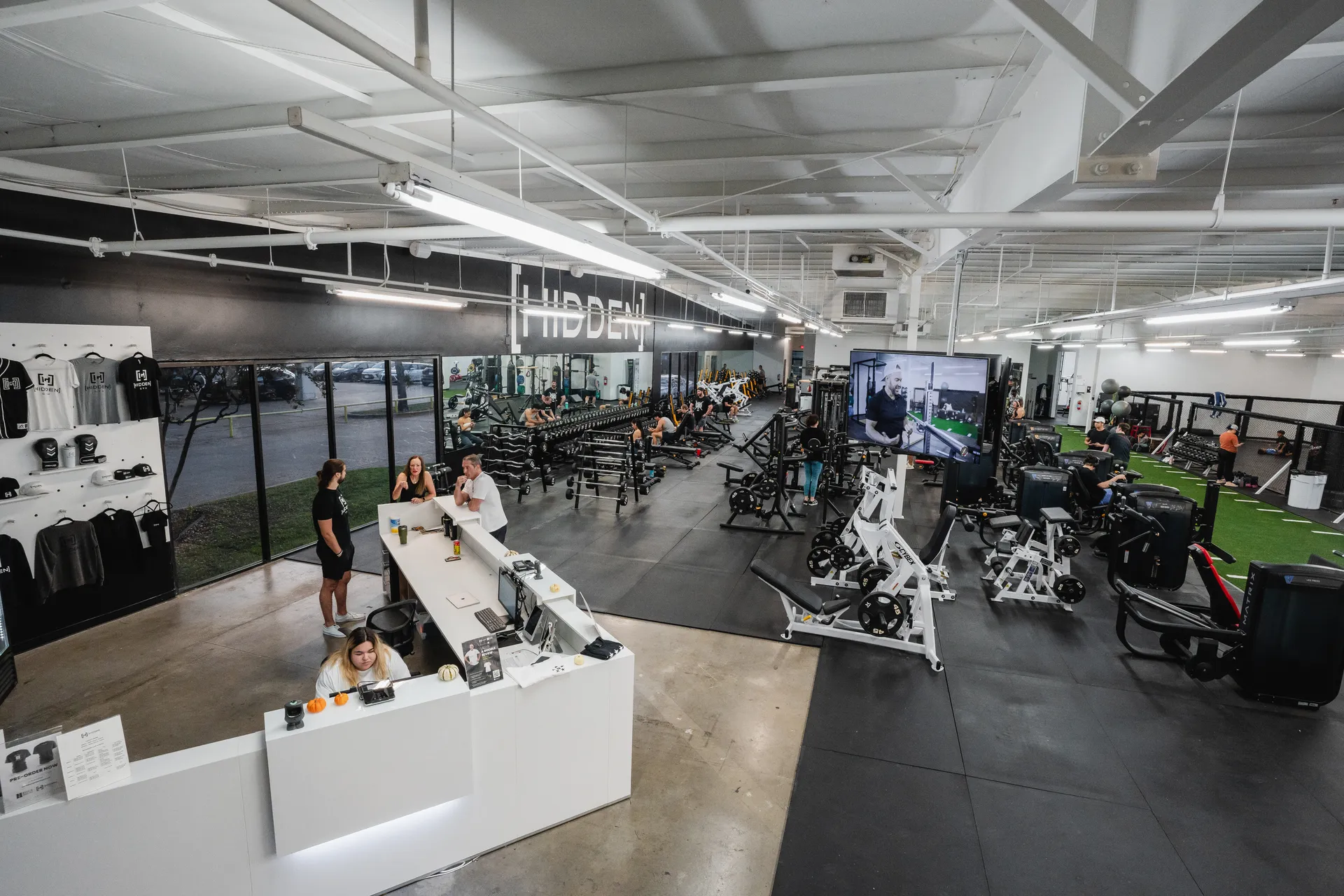 Strength training floor at Hidden Gym Richardson