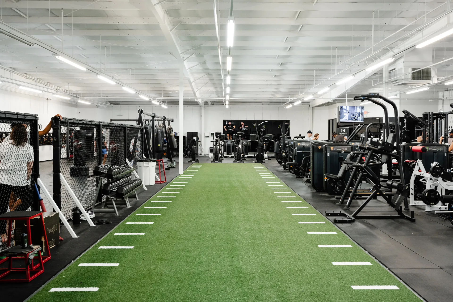 Turf training area at Hidden Gym Richardson