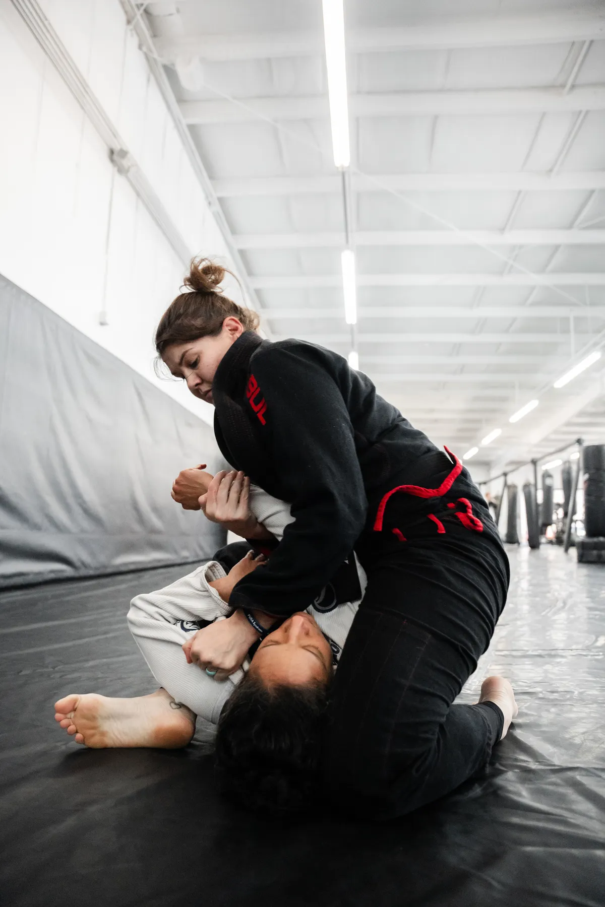 No-gi Brazilian Jiu-Jitsu rolling at Mezger Martial Arts